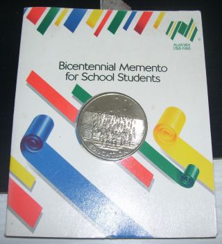 Australian Bicentennial Memento For School Students.  Circa 1988.  Vintage. photo