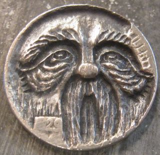 Hobo Nickel,  Miniature Metal Carving,  I Love Carving Faces 2 photo