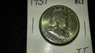 1951 Franklin Silver Half Dollar Bu photo