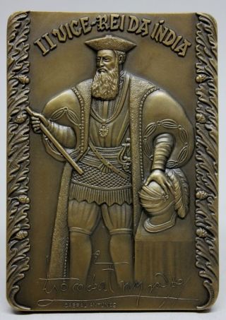 Portuguese India 2nd Viceroy Dom Vasco Da Gama (1524 - 1524) Bronze Medal photo
