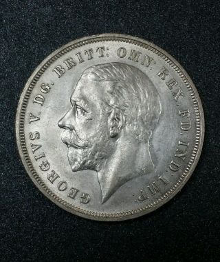 About Uncirculated 1935 Great Britain Crown Silver Coin Au, photo