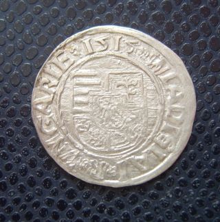 Hungary / Wladislaus Ii.  - Ii.  UlÁszlÓ (1490 - 1516) / Silver Denar 7.  / 1515 K - G photo