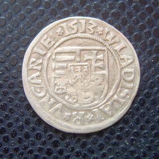 Hungary / Wladislaus Ii.  - Ii.  UlÁszlÓ (1490 - 1516) / Silver Denar 7.  / 1513 K - G photo