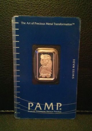 5 Grams.  9995 Platinum Pamp Swiss Certified photo