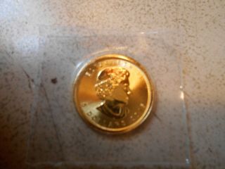 2015 Canada 1/10 Oz Gold Maple Leaf Coin.  9999 photo