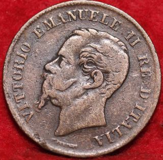 1867n Italy 5 Centesimi Foreign Coin S/h photo