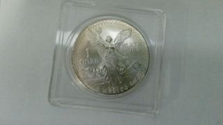 1989 1oz.  999 Silver Mexican Plata Pura Onza photo