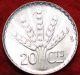 Uncirculated 1942 Uruguay 20 Centimos Silver Foreign Coin S/h South America photo 1