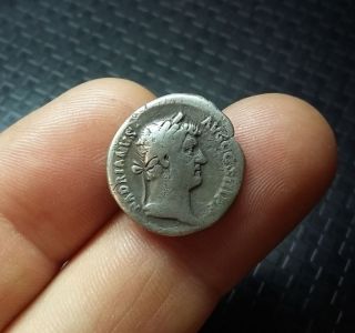 Antique Coin Silver Hadrian Roman Denarius Ad 138 - 161 0770 Ca photo