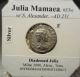 Julia Mamaea (what Denomination?),  Milne 3090,  18 Mm,  1.  75 Grams.  Zeus Seated Coins: Ancient photo 2