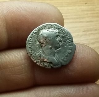 Antique Coin Silver Trajan Roman Denarius 98 - 117 A.  D 0900 Ca photo