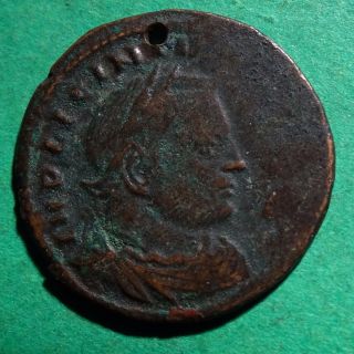 Tater Roman Imperial Ae21 Follis Coin Of Licinius I Sol photo