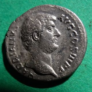 Tater Roman Imperial Silver Denarius Hadrian Salvs photo