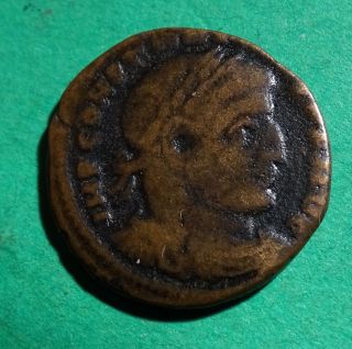 Tater Roman Imperial Ae20 Follis Coin Of Constantine The Great Sol photo