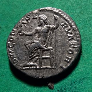 Tater Roman Imperial Silver Denarius Septimius Severus Iovi Conservatori photo