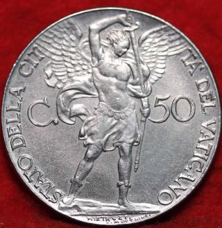 1941 Vatican City 50 Centesimi Foreign Coin S/h photo