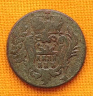 Late Medieval Transylvanian Coin - Maria Thereisa Greschl 1763.  Patina photo