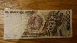 50000 5000 2000 El Banco De Mexico 4 Bills photo