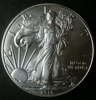 2016 $1 American Silver Eagle Dollar photo