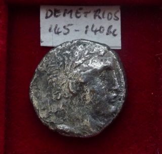 Seleukid Kings Demetrios Ii Ar Didrachm / Half Shekel Of Tyre Eagle 2nd Cent.  Bc photo