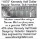 1975 Kennedy Bicentennial 50c 1976 Half Dollar,  Daniel Carr - 40 Silver Exonumia photo 2