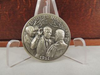Longines Symphonette Sterling Silver 1961 Kennedy Medal Cond. photo
