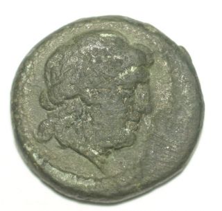 Greek Bronze Coin Odessos Thrace Apollo Ae16 photo