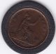 1862 Queen Victoria Large One Penny (1d) Bronze Coin UK (Great Britain) photo 1