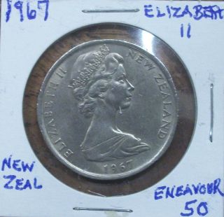 1967 Elizabeth Ii 50 Endeavour Coin 28 photo