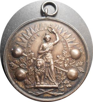 1924 German Silver - Plated Bronze Newspaper Prize Medal photo