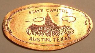 Kir - 141 Vintage Elongated Cent: State Capitol / Austin,  Texas photo