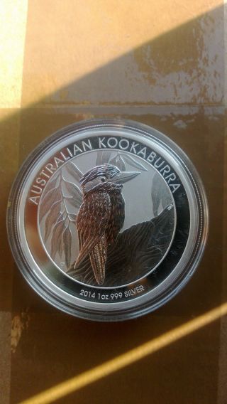 Australia - 2014 - 1 - Kookaburra - 1 - Oz - 999 - Bu - Coin - Pert photo