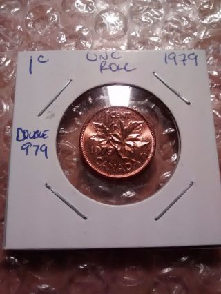 Canada 1979 1 Cent Error Coin - Double 979 - State Bu photo