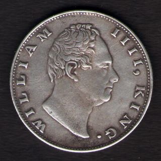 East India Company (william Iv) 1 Rupee 1835 Silver Coin Rare photo