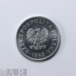 World Coin Poland 20 Grosze 1949 Y 43a Gem Bu photo