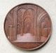 Large Architectural Bronze Wiener Medal Bonn Cathedral Germany 1855 Exonumia photo 1