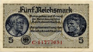 Nazi Germany 5 Reichsmark Wwii C11777651 photo