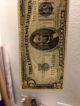 1934 - D $5.  00 Silver Certificate Blue Seal Hgr Grade Small Size Notes photo 2