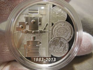 Mexico 30th Anniversary San Luis Potosi Silver Proof Medal 1 Oz Ounce photo