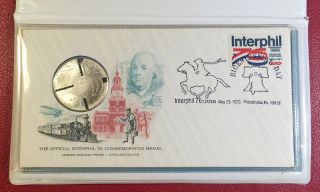 Interphil 76 • American Revolution Bicentennial Medal & Cover E3833 photo