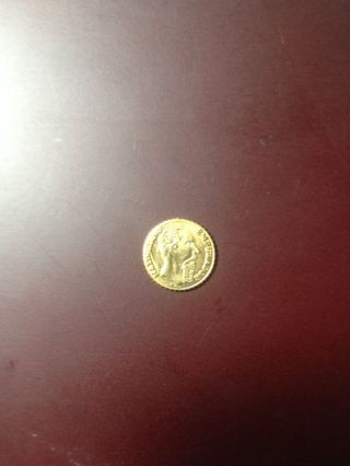 1865 Mexico Maximillian Peso Token Hge Gold photo