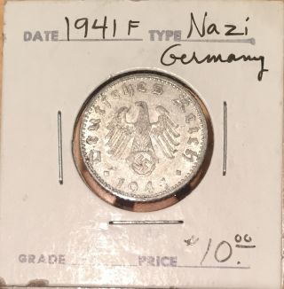 Germany,  Third Reich 50 Reichspfennig,  1941 photo