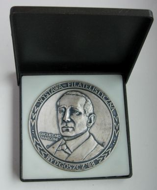 Marconi Italian Radio Telegraph Nobel Prize In Physics Polish Poland Medal photo