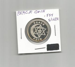 (f) So Called Dollar Peace Coin.  999 Silver photo