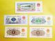 5 Psc China People Bank 1960 To 1972,  3rd Series,  1,  2,  5 Jiao And 1 Yuan,  Crisp Unc Asia photo 1
