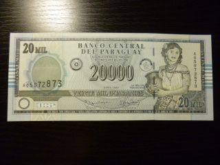Paraguay 20000 Guaranies 2005 Or 2011 Perfect Unc Collectible photo
