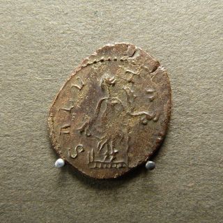 T3 - Gallic Empire Tetricus Ar Antoninianus.  Treves,  271 - 274 A.  D.  Salus photo
