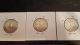 1942 - S,  1953 - S,  1954 - S Washington 90 Silver Quarters All Fine In Holders Quarters photo 1