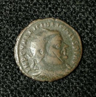 Ancient Roman Bronze Coin Licinius I 321 - 324 Ad Æ Follis Jupiter Antique Rare photo