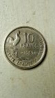 1957 France French 10 Francs Coin France photo 2